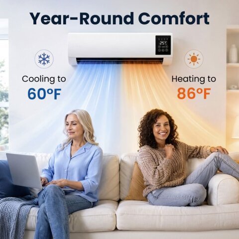 BlizzAir hot and cold air modes